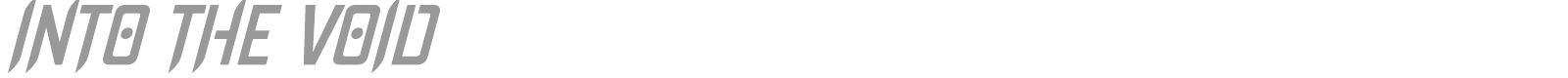 Into The Void font preview